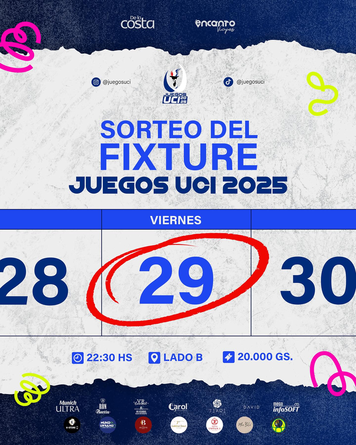 Sorteo Del Fixture De Los Juegos Uci 2025